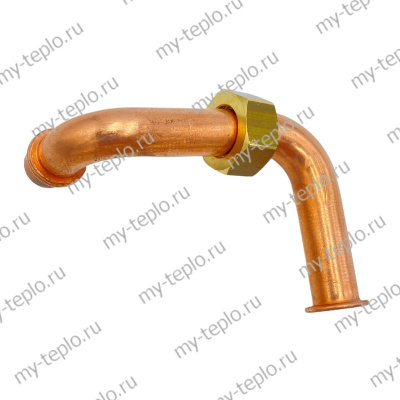 Труба пластинчатого теплообменника для котла Лемакс PRIME-V16 (trubkapltLemaxPRV16)
